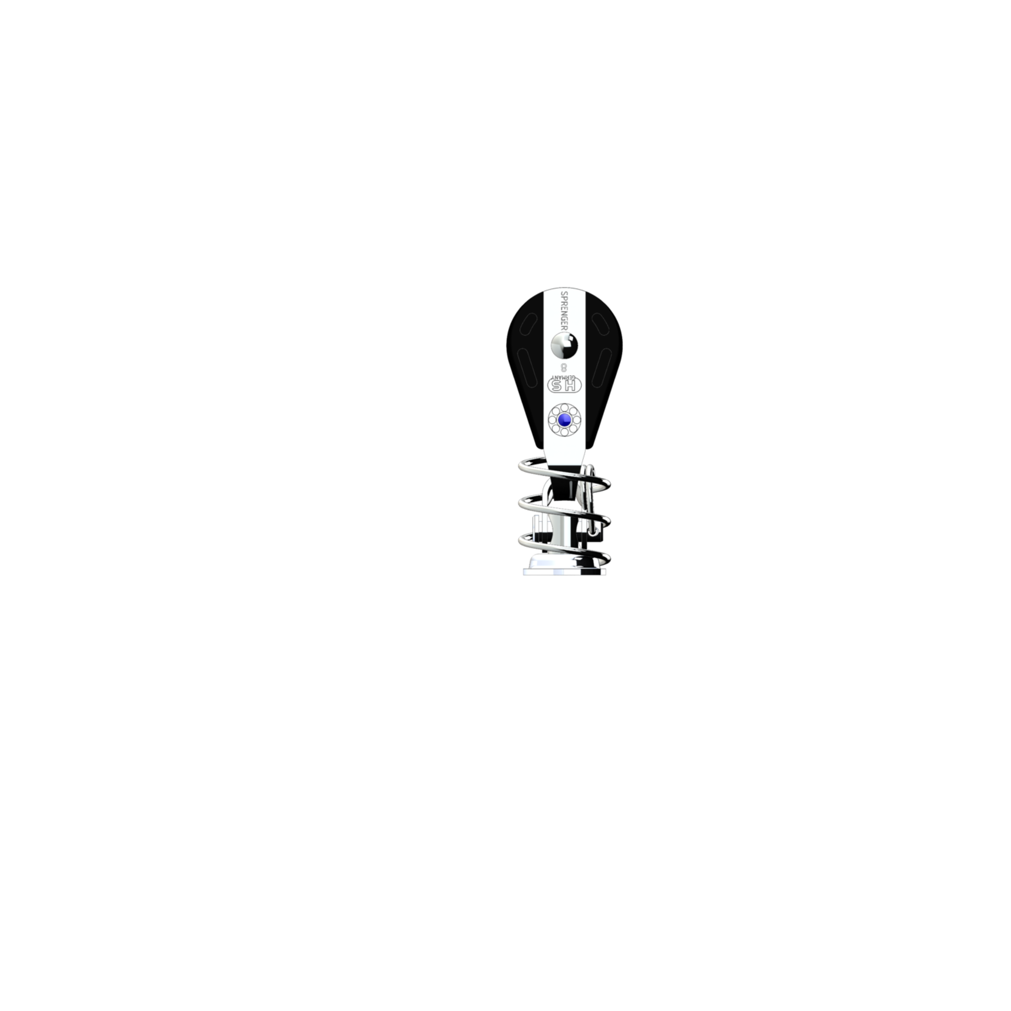 S-Block Nadellager 8 mm - 1 Rolle, Feder, Drehplatte