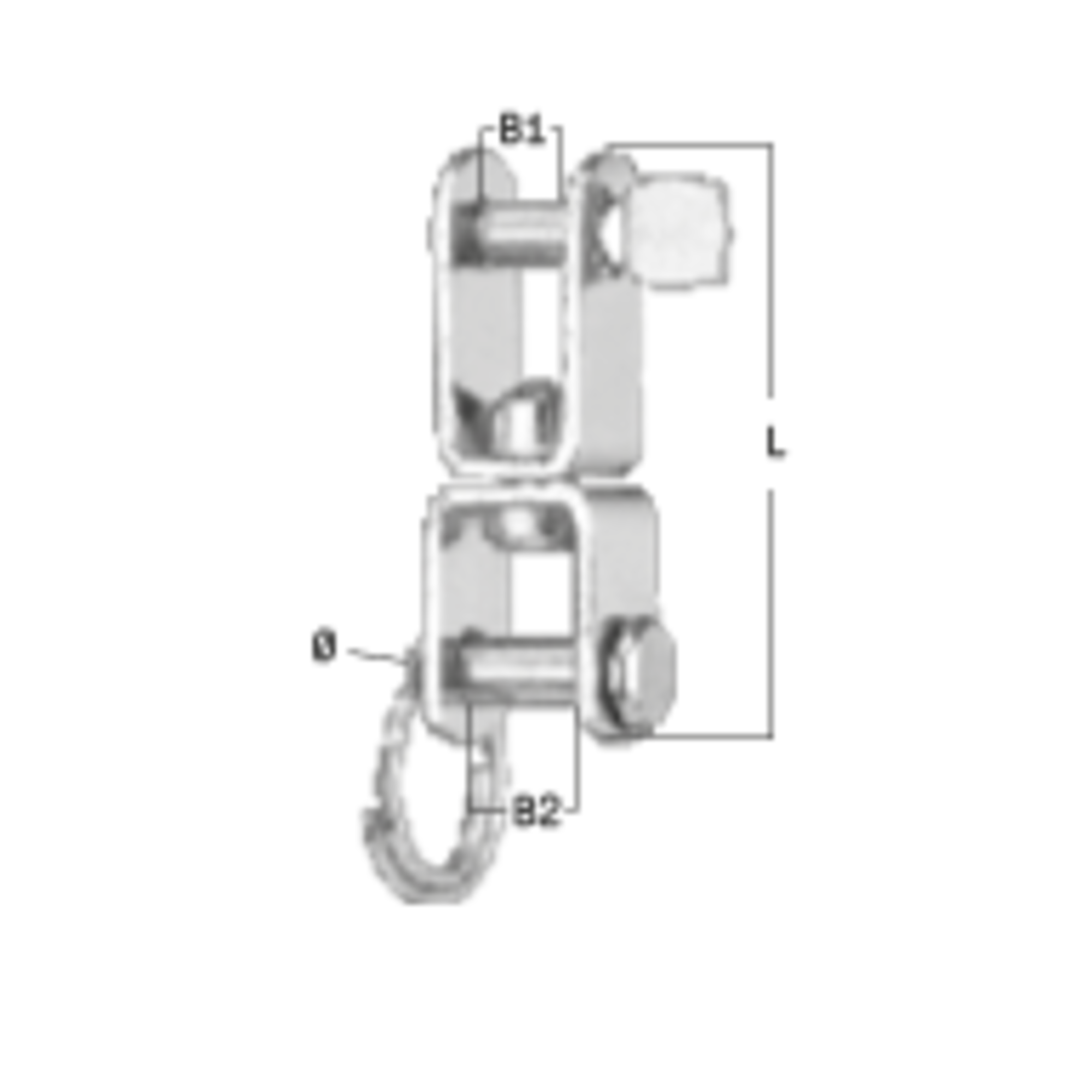 Wirbelschäkel - Edelstahl Rostfrei