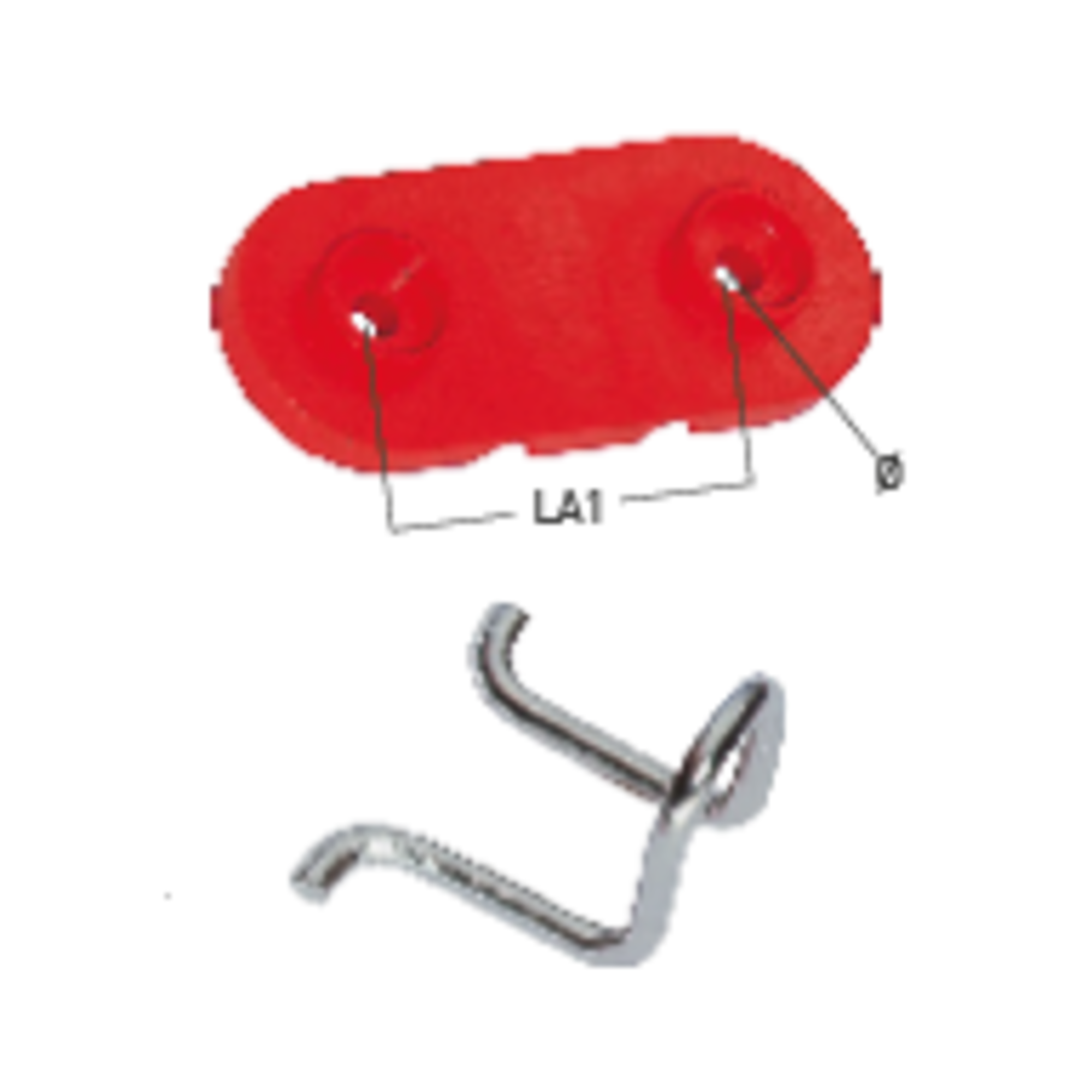 Schotführung für Camlan® Schotklemme - Grundplatte