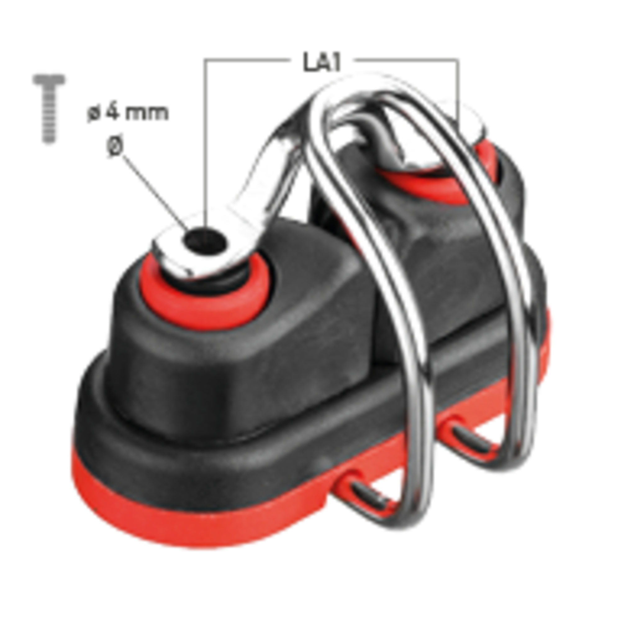 Camlan® Schotklemme Gleitlager 3-6 mm - Spezial-Schotführung