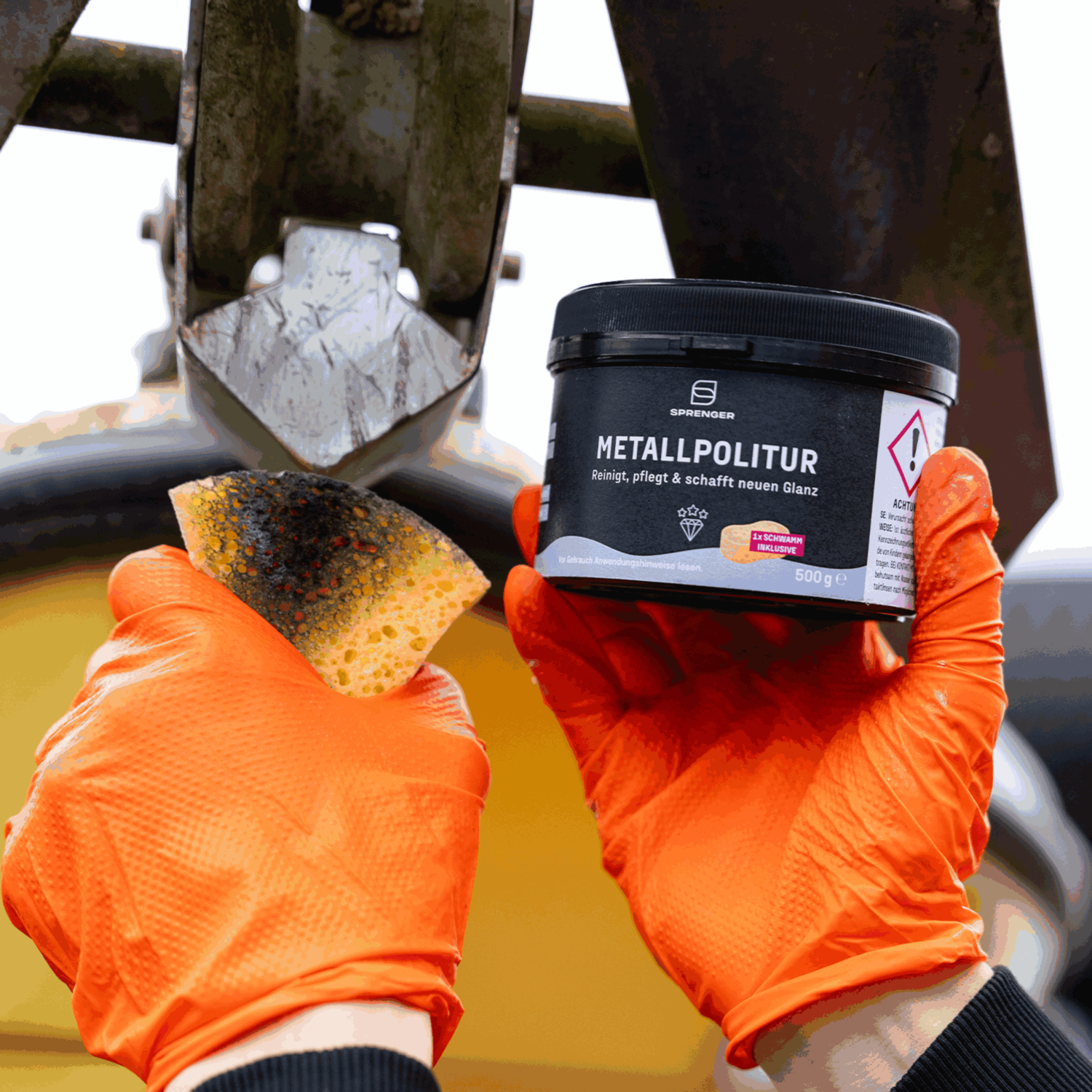 Sprenger Metallpolitur inkl. Schwamm, 500g