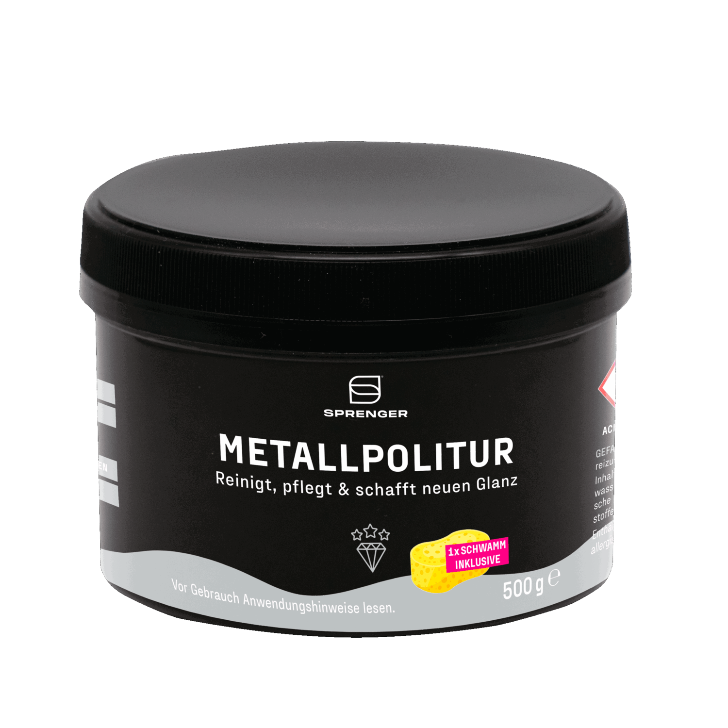 Sprenger Metallpolitur inkl. Schwamm, 500g