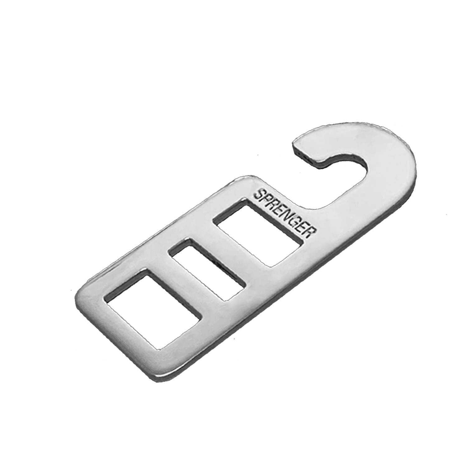 Edelstahlhaken 44x106x3 mm für Sicherungsleine